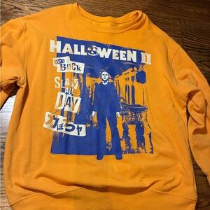 Halloween II Graphic Crewneck Sweater - Orange